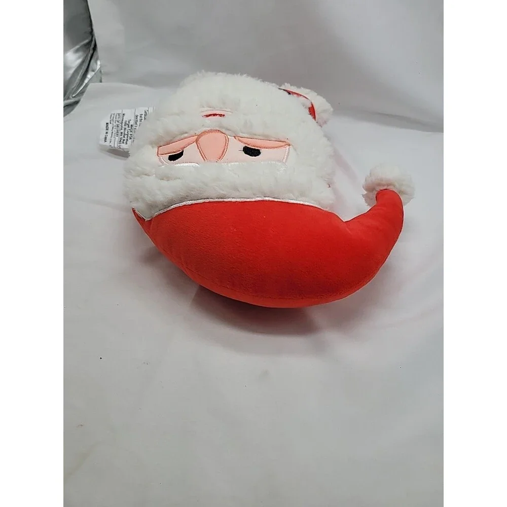 Christmas Shaped Santa Faux Shearling Throw Pillow Red/white Wondershop 15